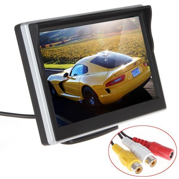 Quality Silver Color Car Reverse Camera With Lcd Monitor , Rear View Monitor System 30ms Response Time for sale