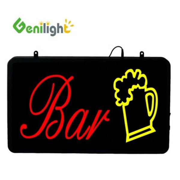 Buy cheap Acrylic Front Board Design ABS Open-Mold Outframe BAR with Beer Logo Neon Open Sign from wholesalers