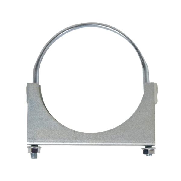 Quality Saddle Exhaust 4 U Bolt Clamp Zinc Plated Flat Band for sale