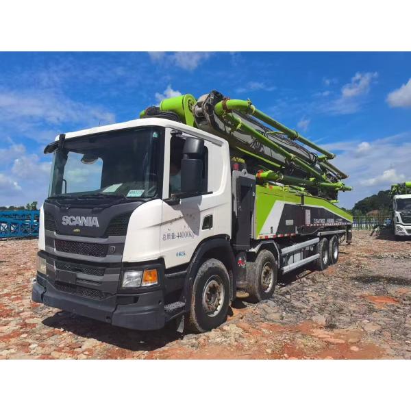 Quality Zoomlion 2019 56m Concrete Pump Truck (Scania Chassis) for sale