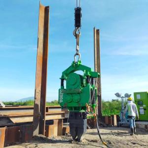 Excavator Attachments Piling Equipment Vibro Hydraulic Vibrator Pile Driver