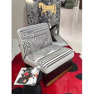 Buy cheap Black White Texture Custom Sofa Bed With Metal Leisure Chair from wholesalers