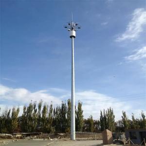 30m Telecommunications Monopole Antenna Tower ASTM A123 Q345B/A572