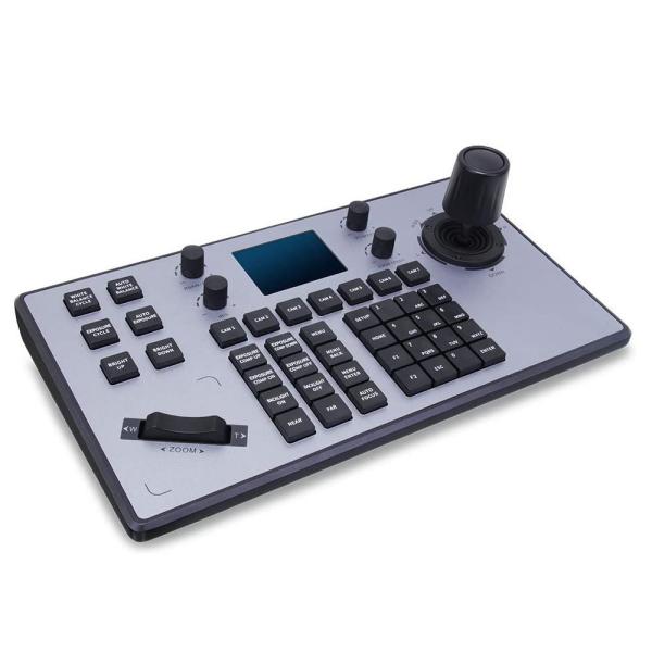 Quality RS422 PTZ Keyboard Controller LCD IP Joystick Controller for PTZ camera for sale