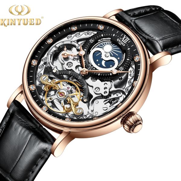 Buy cheap Elegant Appearance Tourbillon Mechanical Watch Moon Phase Mechanical Wrist Watch from wholesalers
