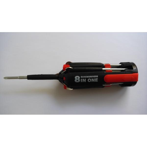 8-in-1 screwdriver ,with 6 LED flashlights .