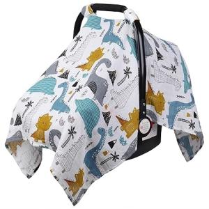 Buy cheap Muslin Cotton Infant Car Seat Canopy, Breathable Baby Carrier Cover from wholesalers
