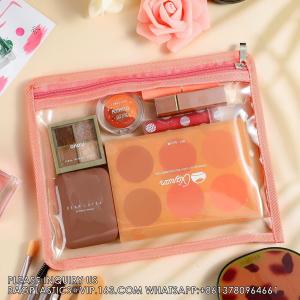 Zipper Pouches Pencil Pouches PVC Makeup Pouch Envelopes Folder Storage Multi