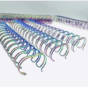 5/8" To 1-3/4" 2:1 Pitch Plated Double Ring Binding For Educational Books And