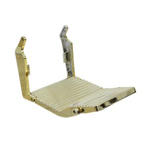 Buy cheap Aluminum Alloy barber chair footrest Electroplated Color Titanium Plated Gold Foot Tread Trim Hair Chair Accessories from wholesalers