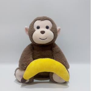 Buy cheap Peek A Boo Monkey With Banana Interactive Repeats Plush Toy Musical Singing Talking from wholesalers