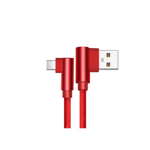 Quality Double Elbow Mobile USB Cable / Braided Data Cable For Samsung OEM Support for sale
