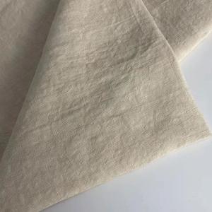 Buy cheap Soft Breathable Stonewashed Ramie Blend Linen Cotton Fabric Plain Dyed from wholesalers