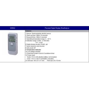Semiconductor Alcohol Sensor Personal Bac Tester 6389a2 With 2 X Aaa Alkaline