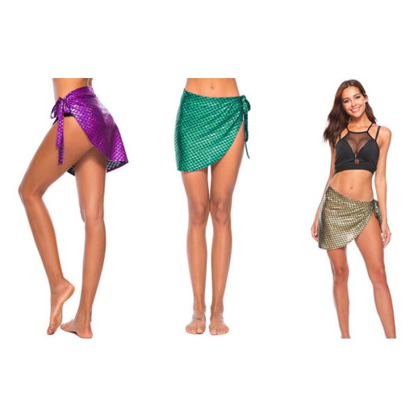 Quality 100% Polyester Mermaid Tail Swimsuit , Mermaid Beach Cover Up One Regular Size for sale