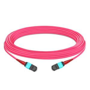 Buy cheap 5m (16ft) 24 Fibers Female to Female MTP Trunk Cable Polarity A Plenum (OFNP) Multimode OM4 50/125 for 100GBASE-SR10 Connectivity from wholesalers