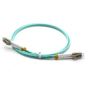 Buy cheap LC / UPC Duplex 1m Om3 3mm Multimode Patch Cord LSZH FTTH Outdoor from wholesalers
