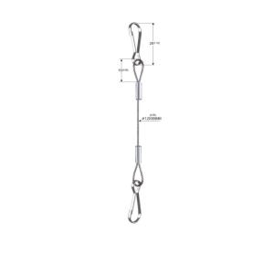 Buy cheap Lanyard Hook Security Wire Rope For Lights / Decorations Customized product