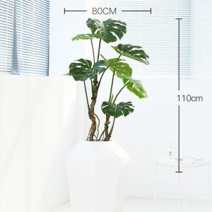 Buy cheap Nordic Bonsai Evergreen Monstera Artificial Potted Plant Ornament from wholesalers