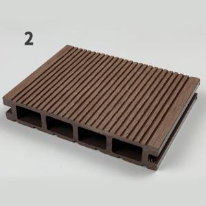 Outdoor Composite Lumber Decking Boards Fireproof Embossed Surface