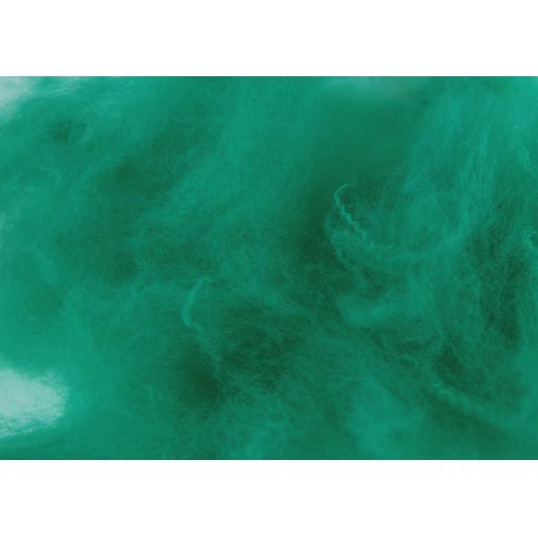 1.5D*51MM Recycled Polyester Staple Fiber Green Color For Non Woven