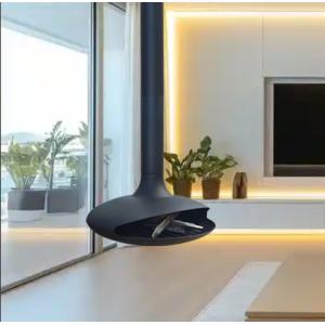 Buy cheap hanging round stove fireplace rotating spherical suspended from wholesalers