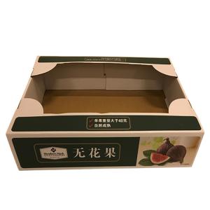 Collapsible Fruit Corrugated Cardboard Box With Handle Portable