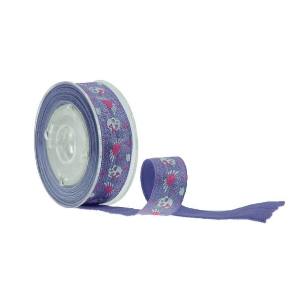 Buy cheap Skull Printing Elastic Ribbon Hair Ties , Stretchy Patterned Elastic Ribbon from wholesalers