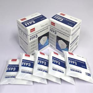 Buy cheap EN149 FFP3 Face Mask ,  Breathable FFP3 Protective Face Mask With Elastic Earloop , With No Valve , White Color product