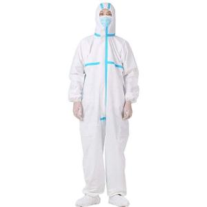 Buy cheap Breathable Disposable Protective Clothing With Elastic Cuff / Waist / Hood from wholesalers