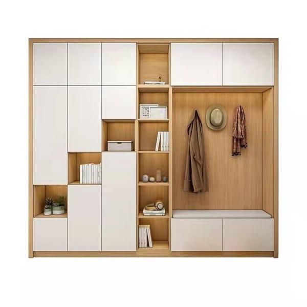 Quality Customized ISO Laminate Wooden Shoes Rack Storage Particle Board for sale