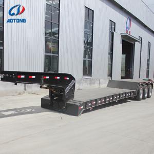 Buy cheap Hydraulic Removable Gooseneck Lowboy Trailer 100T Payload 18000mm from wholesalers