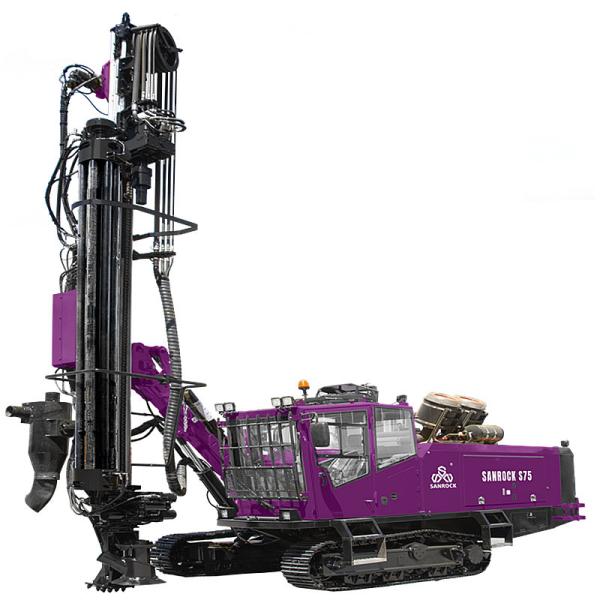 Crawler Drilling Rig Hard Rock Borehole Drill Rig High Efficiency DTH Hammer