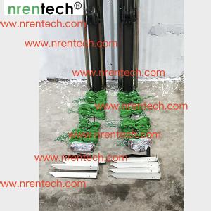 10m aluminum telescoping mast/manual crank winch telescopic mast/ push