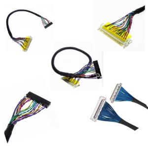 Customized LVDS Cable Assembly for TFT LCD and Camera Modules with 105C