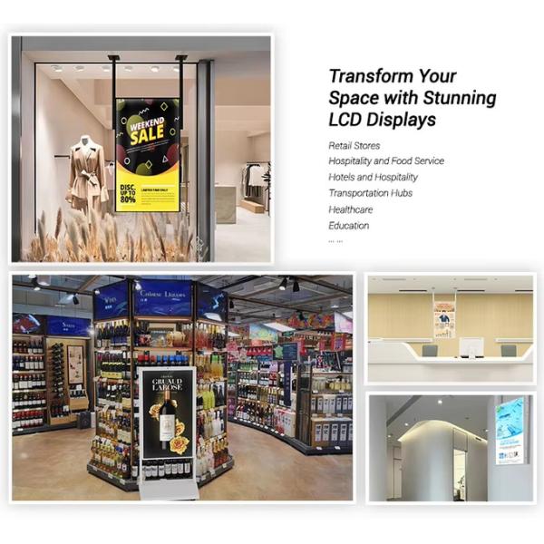 Ultra Thin Bezel 55 Inch Open Frame LCD Screen Outdoor Advertising Player Display 3000 Nits Digital Signage High Brightness