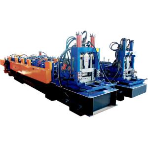 Buy cheap CZ Steel Frame Profile Section Celling Purlin Roll Forming Machine with Hydraulic Punch from wholesalers