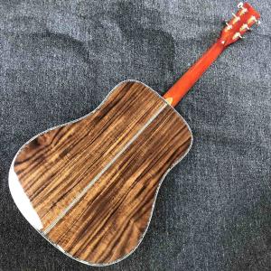 Buy cheap Custom Grand GD45md Madagascar Acoustic Guitar Solid Europe KOA Back Side Maple Top and Binding One Pcs Mahogany Neck LR from wholesalers