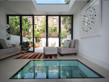 Glass Floor Toughened Laminated Glass With Black Border ISO 12543 Standards