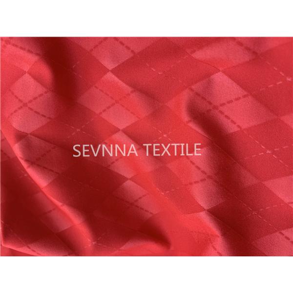 Buy cheap Repreve Tahiti Breathable Recycled Swimwear Fabric Polyester Spandex Red from wholesalers