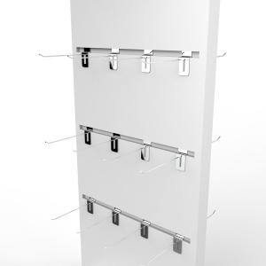 POP Sock Display Stand Double Sided Wooden Retail Sock Display Rack For Clothes