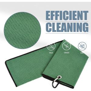 Buy cheap Soft Comfortable Microfiber Waffle Golf Towel Anti Bacterial Treatment from wholesalers