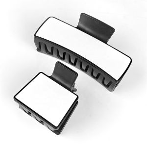 Buy cheap Blank Plastic Sublimation Hair Clips Double-Sided personalized Hair Claw Clip With Aluminum Sheet from wholesalers