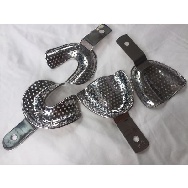 Buy cheap Silver Perforated Impression Tray Set , Custom Impression Trays Front / Side Partial from wholesalers