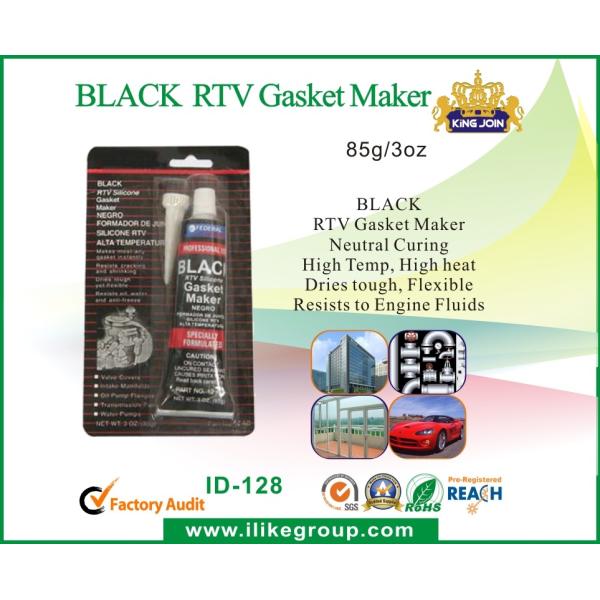 Buy cheap General Purpose Black RTV Silicone Sealant High Temperature , Fast Dry from wholesalers