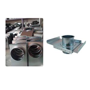 Buy cheap Manual Galvanized Dust Collection Blast Gate Carbon Steel 80 - 300mm from wholesalers