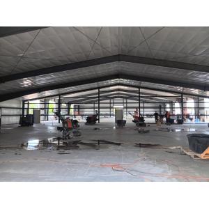 Rockwool Insulation Metal Warehouse Building Steel Structure With Round Bar