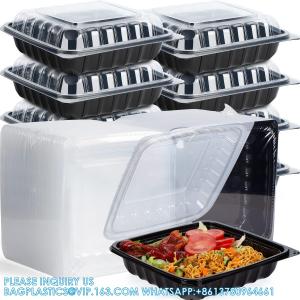 Buy cheap To Go Containers, Anti-Fog Shrink Wrap 25 Pack 34 Oz 8 Inch Meal Prep Container Microwave Freezer Safe Hinged from wholesalers