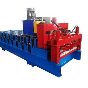 Buy cheap 1M Feeding material width Single layer hydraulic roofing sheet machine roof panel from wholesalers