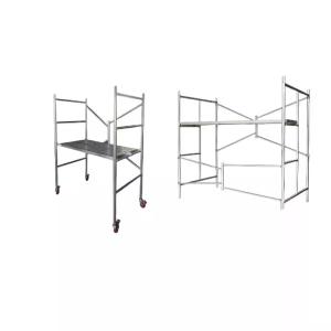 Buy cheap Industrial Mobile Aluminum Alloy Scaffold Set Double Ladder Gate Foldable Iron Aluminum Frame Walkthrough Staircase Warehouse from wholesalers